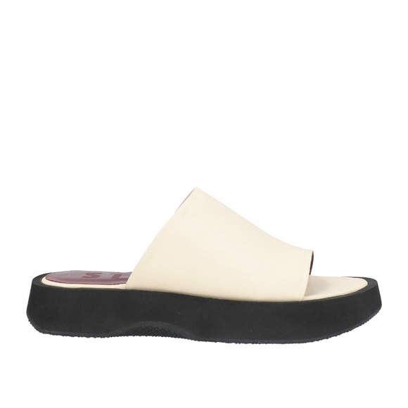 STAUD CREAM PLATFORM SANDALS - Picture 1 of 5